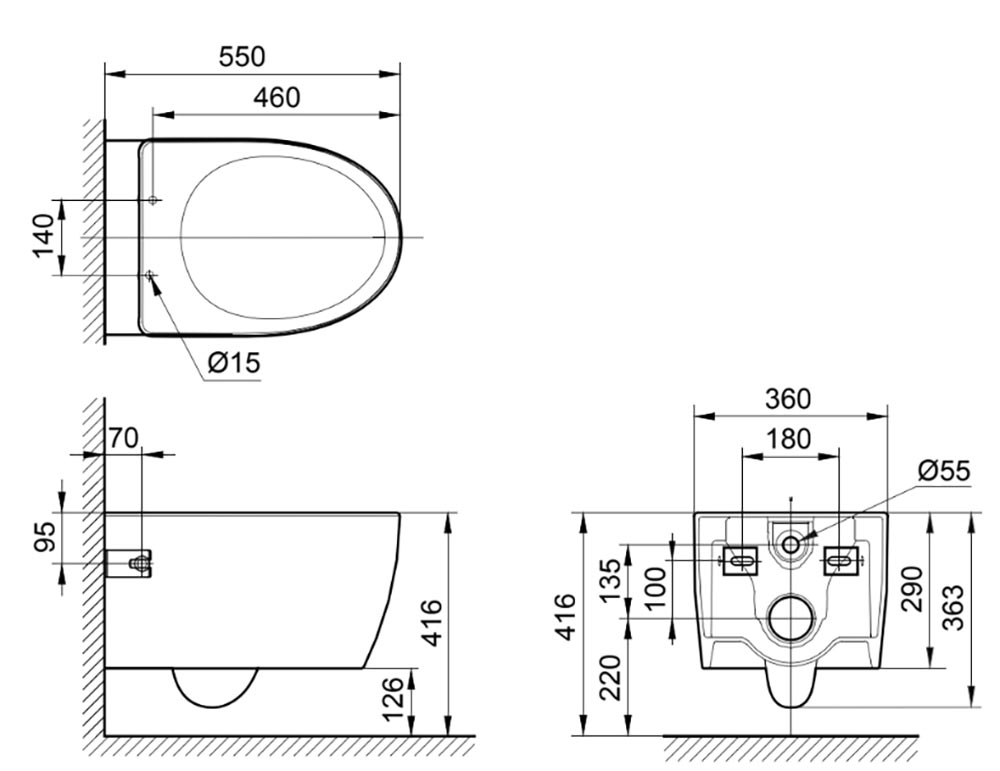 INAX AC-952 CW-H17VN - Bồn cầu thông minh nắp rửa điện tử 2 INAX AC-952 CW-H17VN - Bồn cầu thông minh nắp rửa điện tử