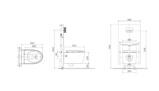 INAX AC-952 CW-KB22AVN - Bồn cầu thông minh nắp rửa điện tử 2 INAX AC-952 CW-KB22AVN - Bồn cầu thông minh nắp rửa điện tử