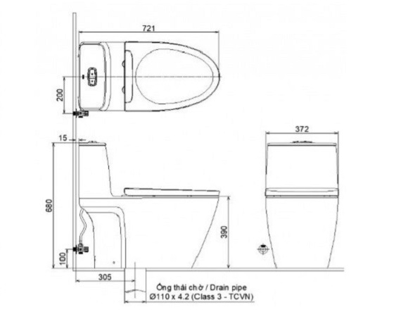 INAX AC-902 CW-S15VN - Bồn cầu thông minh nắp rửa cơ 2 INAX AC-902 CW-S15VN - Bồn cầu thông minh nắp rửa cơ