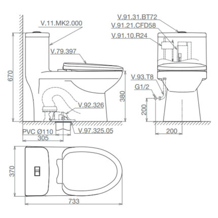 Bản-vẽ-kĩ-thuật-Bồn-cầu-1-khối-VIGLACERA-Mekong-MK2-nắp-êm