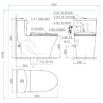 Bản-vẽ-kĩ-thuật-Bồn-cầu-1-khối-VIGLACERA-V36-nắp-êm