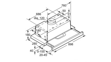 Bản-vẽ-kích-thước-Máy-hút-mùi-Bosch-DHI923GSG