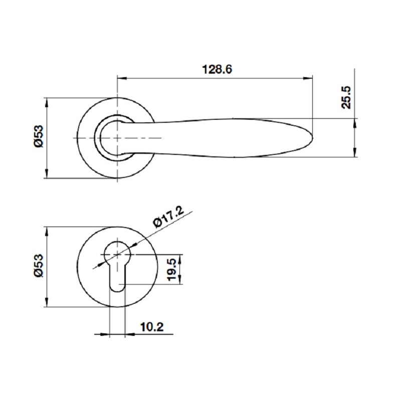 Ban ve kich thuoc Tay nam cua HAFELE 499.62.546