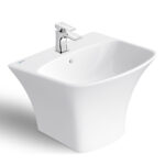 Chậu lavabo treo tường VIGLACERA V64 liền chân