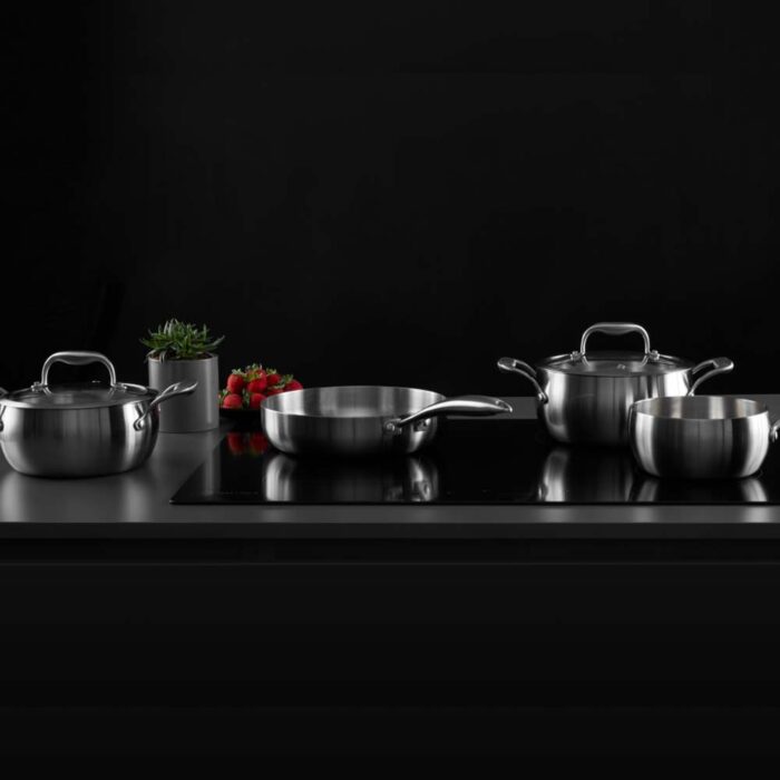 Bộ nồi Inox MALLOCA SA-2041 5 món - Ảnh 2