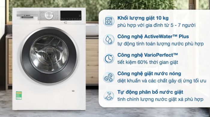 Máy giặt BOSCH WGG254A0SG 10kg serie 6 - Ảnh 2