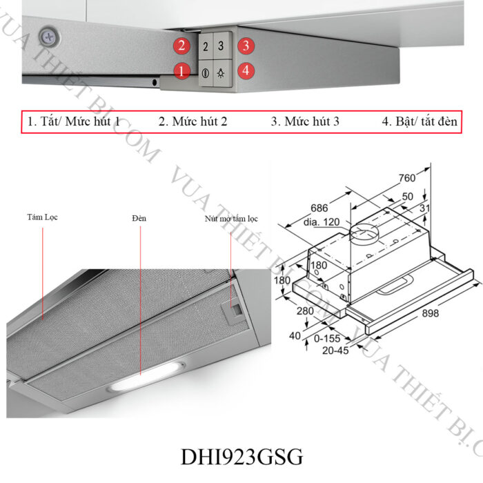 THÔNG-TIN-MÁY-HÚT-MÙI-BOSCH-DHI923GSG-SERIE-4