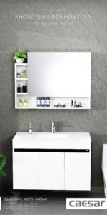 Tủ gương CAESAR EM01100V treo tường - Ảnh 4