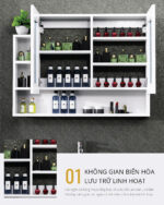 Tủ gương CAESAR EM01100V treo tường - Ảnh 8