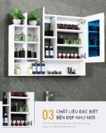 Tủ gương CAESAR EM01100V treo tường - Ảnh 6