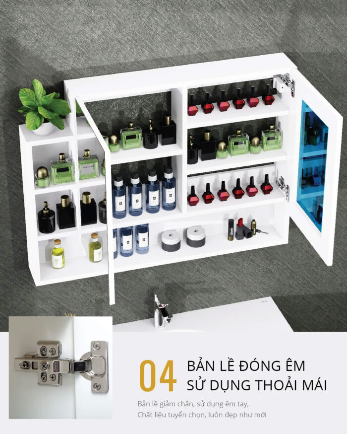 Tủ gương CAESAR EM01100V treo tường - Ảnh 5
