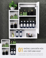 Tủ gương CAESAR EM0160V treo tường - Ảnh 8