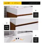 Tủ lavabo CAESAR LF5261 EH05261AWV - Ảnh 4