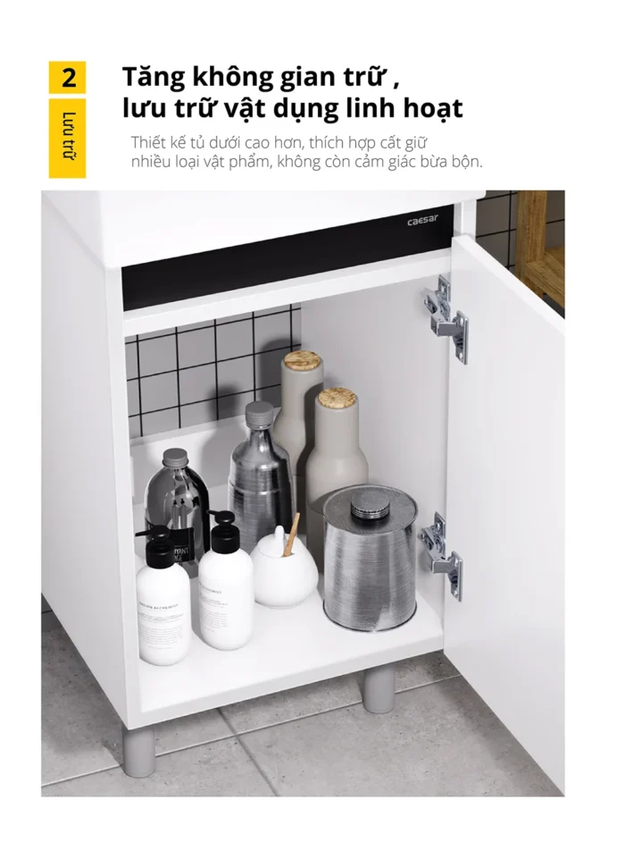 Tủ lavabo CAESAR LF5261 EH15261AV - Ảnh 6
