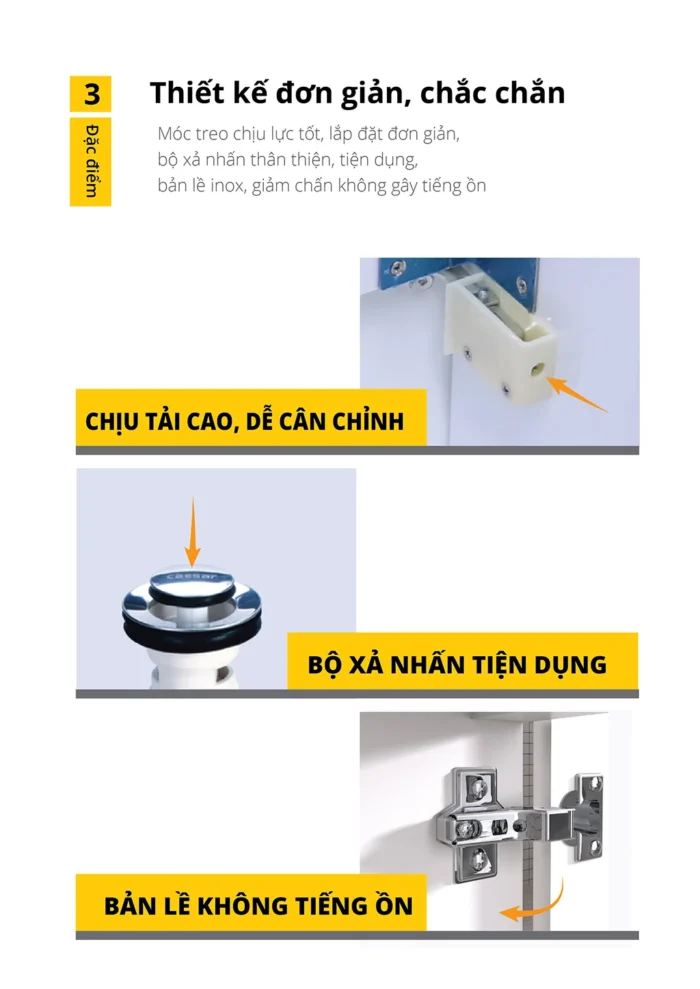 Tủ lavabo CAESAR LF5261 EH15261AV - Ảnh 8