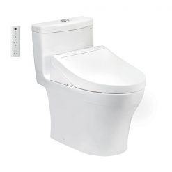 Bồn cầu 1 khối TOTO MS889CDRW15 nắp rửa điện tử TCF24460AAA