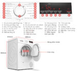 Máy sấy quần áo BOSCH WTN84201MY 8kg serie 4 - Ảnh 2