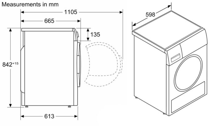 Máy sấy quần áo BOSCH 8WTW876H8SG KG Serie 6 - Ảnh 2