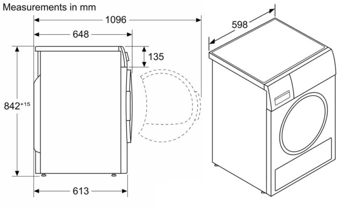 Máy sấy quần áo BOSCH WQG24200SG 9Kg Serie 6 - Ảnh 3