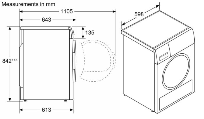 Máy sấy quần áo BOSCH WTM85260SG 9Kg Serie 4 - Ảnh 2