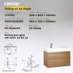 Tủ lavabo CAESAR LF5382 EH05382DWV - Ảnh 2