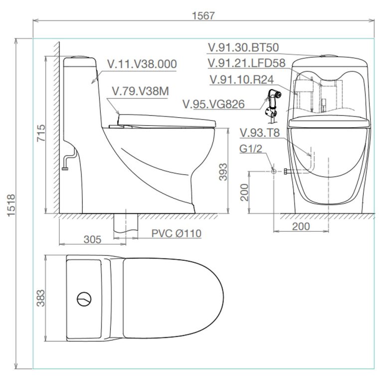 Bản-vẽ-kĩ-thuật-Bồn-cầu-1-khối-VIGLACERA-V38-V38M-nắp-êm