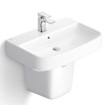 Chậu lavabo treo tường VIGLACERA CD58 kèm chân lửng