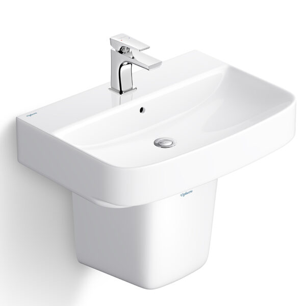 Chậu lavabo treo tường VIGLACERA CD58 kèm chân lửng