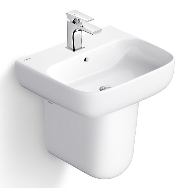 Chậu lavabo treo tường VIGLACERA V23 kèm chân ngắn