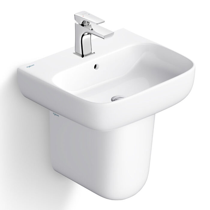 Chậu lavabo treo tường VIGLACERA V23 kèm chân ngắn