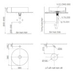 Bản-vẽ-kĩ-thuật-chậu-lavabo-VIGLACERA-CM2-CM02-đặt-bàn