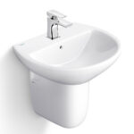 Chậu lavabo treo tường VIGLACERA V36 kèm chân lửng