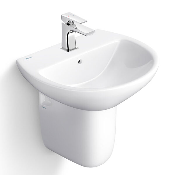 Chậu lavabo treo tường VIGLACERA V36 kèm chân lửng