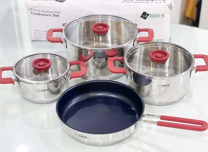 Bộ nồi Arber ROSE QUARTZ 4 món - Ảnh 3