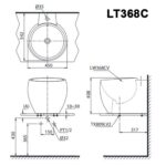 Chậu lavabo đặt bàn TOTO LT368C - Ảnh 2