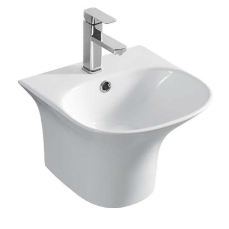 Chậu lavabo treo tường VIGLACERA V63 liền chân