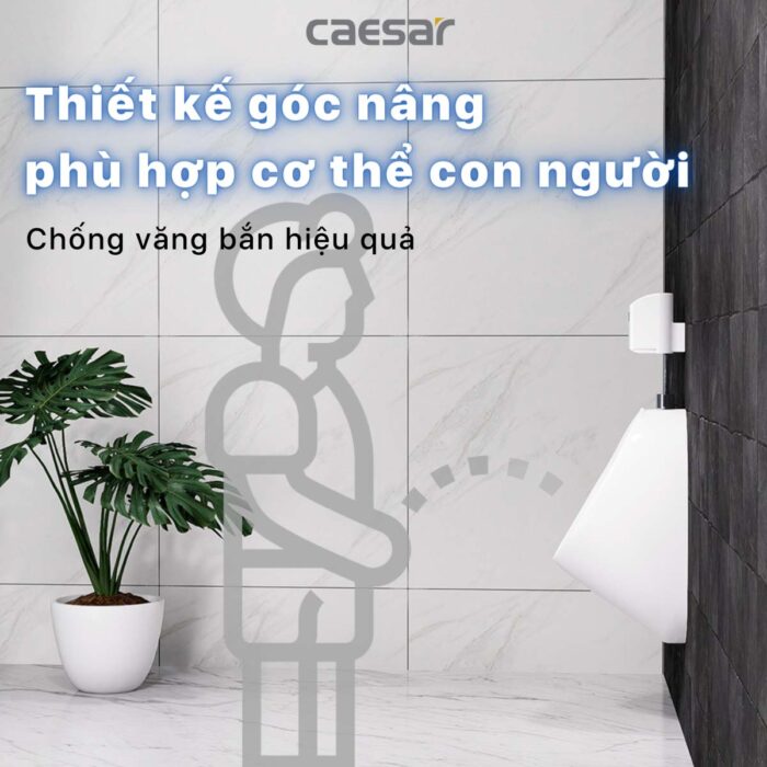 Bồn tiểu nam CAESAR U0211 treo tường - Ảnh 5