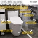 Bồn cầu thông minh CAESAR C1363F TAF400H (CD1363) nắp rửa điện tử - Ảnh 3