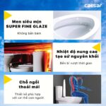 Bồn cầu thông minh CAESAR C1394F TAF400H (CD1394) nắp rửa điện tử - Ảnh 5