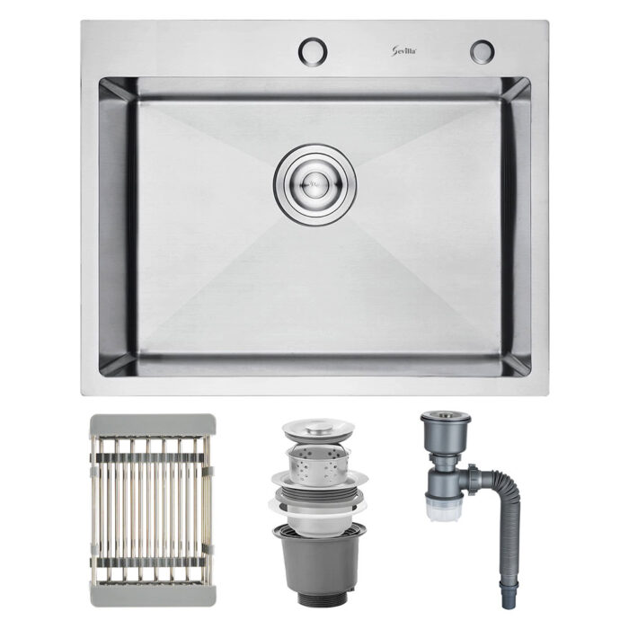 Chậu rửa bát inox Sevilla SV-6045 dương bàn 1 hố