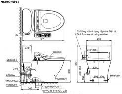 TOTO MS887RW16 - Bồn cầu thông minh nắp rửa điện tử TCF23410AAA 1 Bản-vẽ-kích-thước-TOTO-MS887RW16---Bồn-cầu-1-khối-nắp-rửa-điện-tử-TCF23410AAA