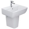 INAX AL-312V L-298VC - Chậu rửa mặt lavabo kèm chân ngắn treo tường