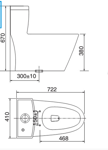 VIGLACERA V65- Bồn cầu 1 khối nắp êm