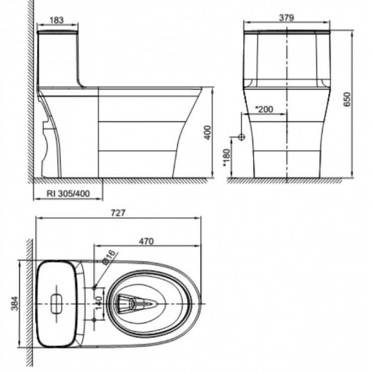 AMERICAN STANDARD WP-1880PR - Bồn cầu thông minh nắp rửa điện tử PRISTINE WP-7SR1