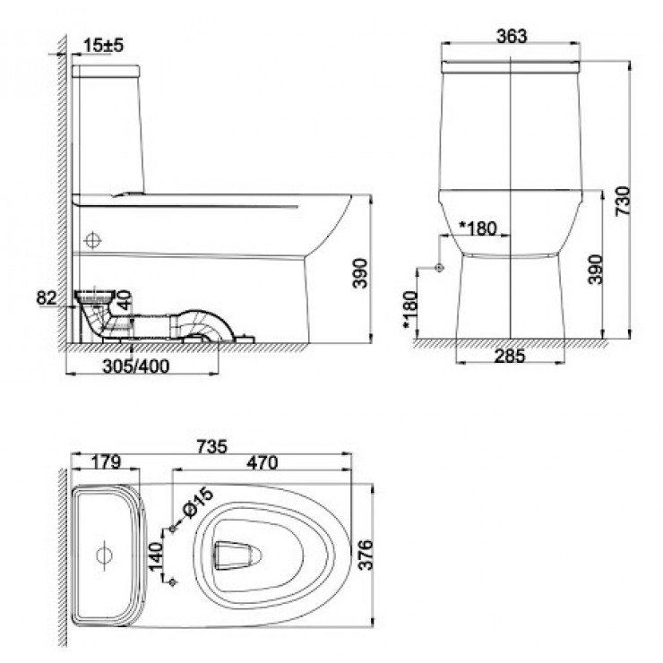 AMERICAN STANDARD WP-2073PL - Bồn cầu thông minh nắp rửa điện tử PRISTINE WP-7SL1