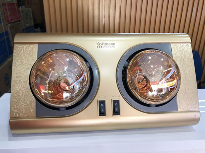 Đèn sưởi Kottmann K2B-VN K2BNV treo tường 2 bóng - Ảnh 3