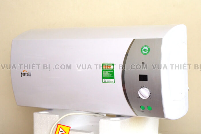 Anh thuc te Binh nong lanh Ferroli VERDI SE 15L 20L 30L lit ngang gian tiep 2500w 1