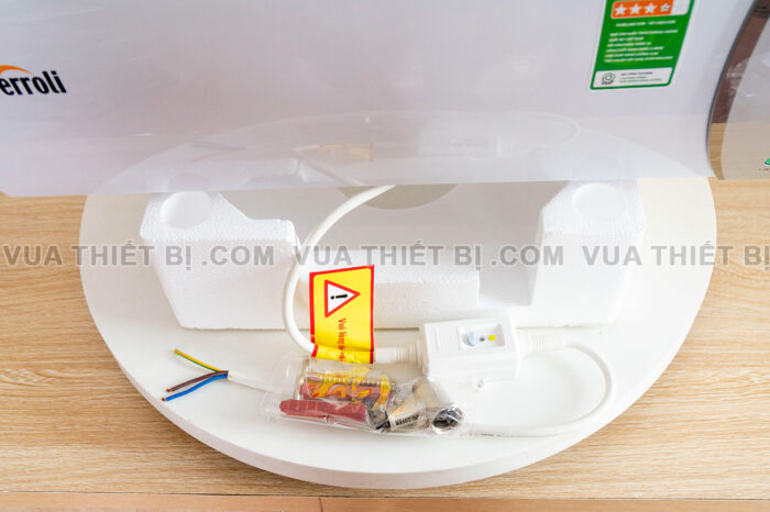 Anh thuc te Binh nong lanh Ferroli VERDI SE 15L 20L 30L lit ngang gian tiep 2500w 2