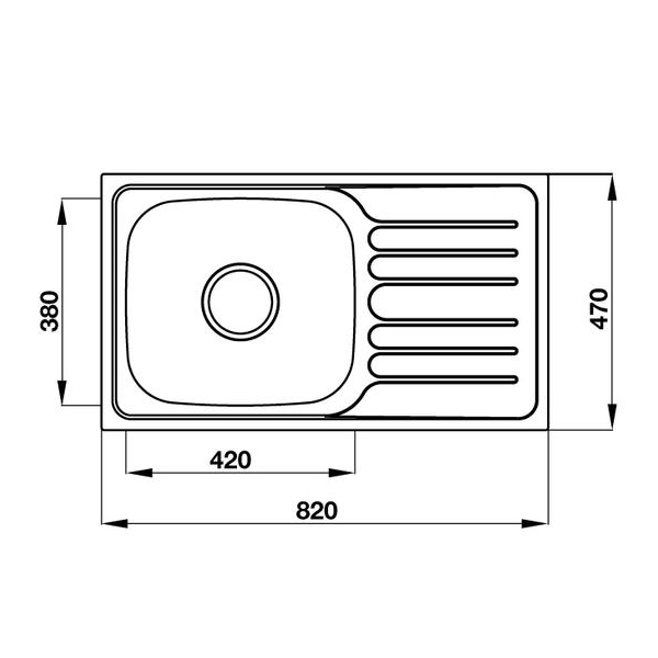 Bản Vẽ Kỹ Thuật Chậu rửa bát Inox Hafele HS19-SSD1R60 567.23.093