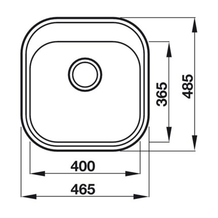 Ban Ve Ky Thuat Chau rua bat Inox Hafele HS19 SSN1R50 567.23.083